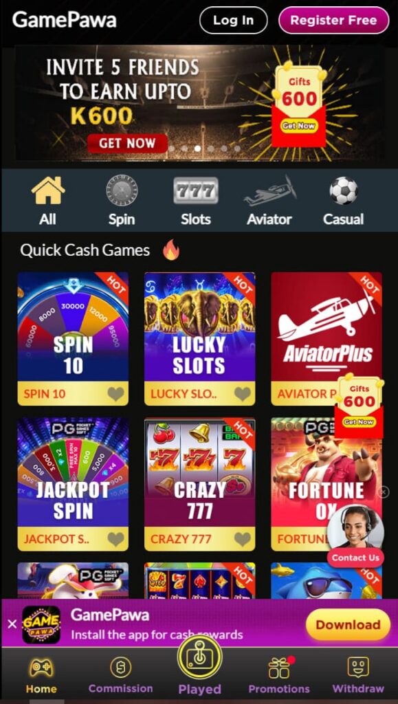 Gamepawa casino