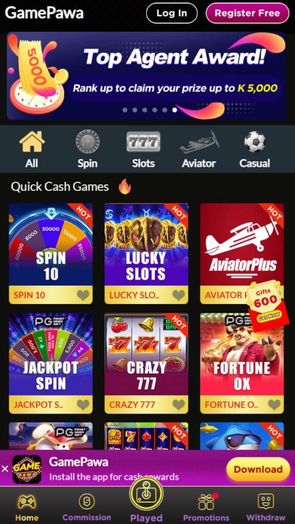 Gamepawa game