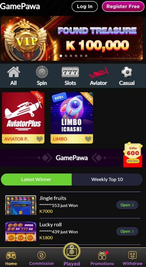 Gamepawa casino