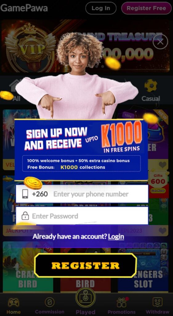 Gamepawa login