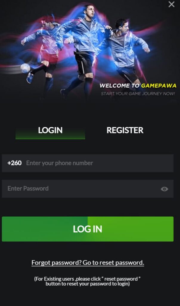 Gamepawa registration
